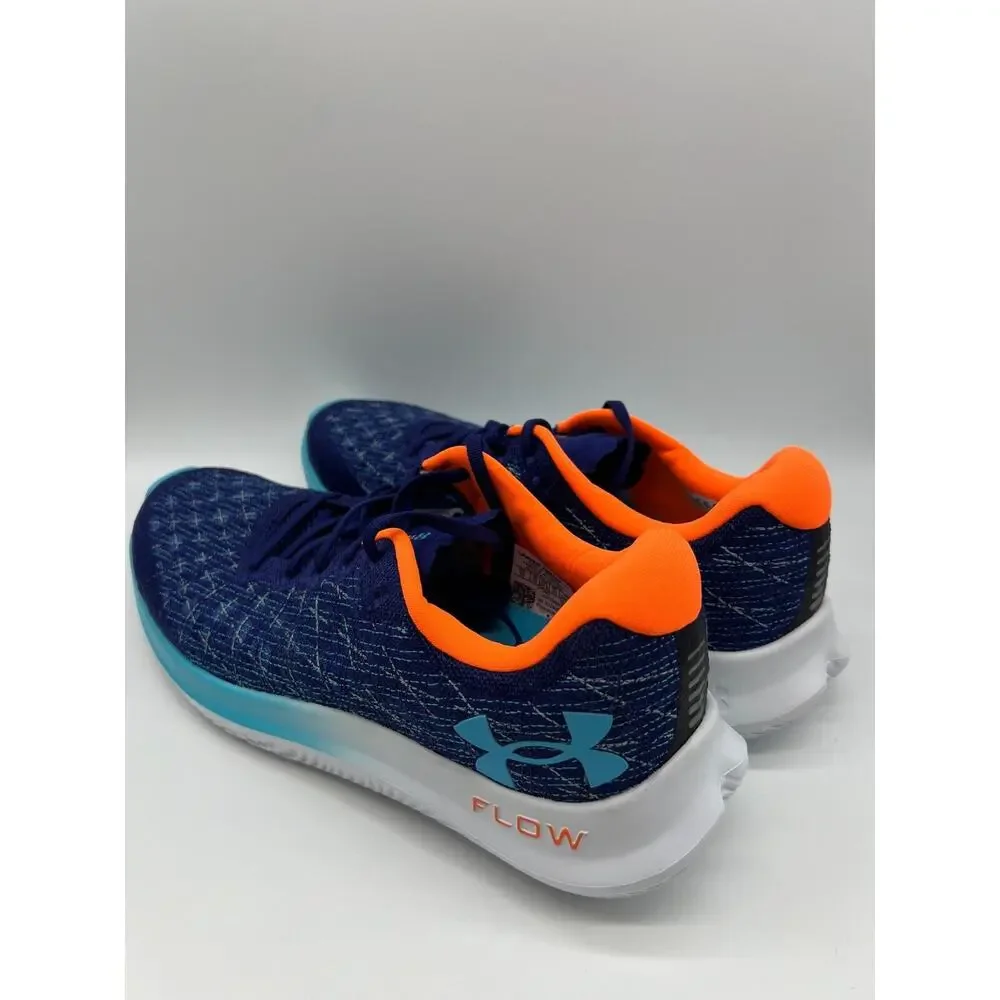 Under Armour Flow Velociti Wind 2 Running Sonar Blue Orange Blast Men's Size 13 - Picture 8 of 12